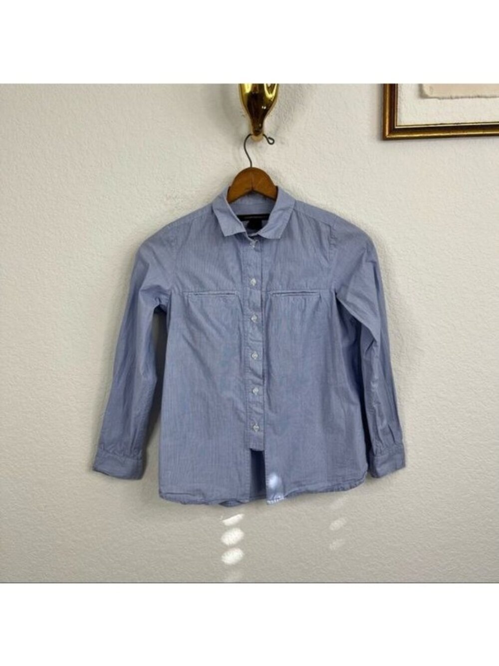 French Connection Micro Stripe Button Down Shirt